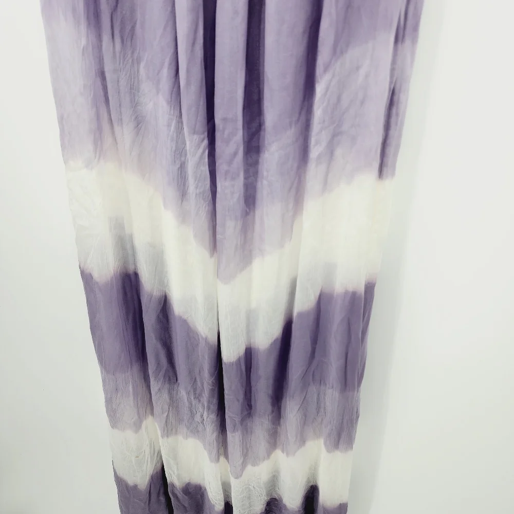 Soft Surroundings Tie Dye Silk Sequined Strap Maxi Dress - Picture 4 of 9